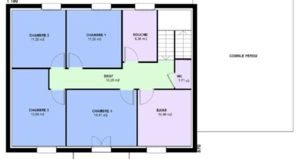 EMERAUDE traditionnel 3390-594440_plan-etage.jpg - Maisons Horizon