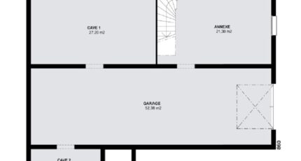 TURQUOISE SOUS SOL contemporain 3383-594405_plan-sous-sol.jpg - Maisons Horizon