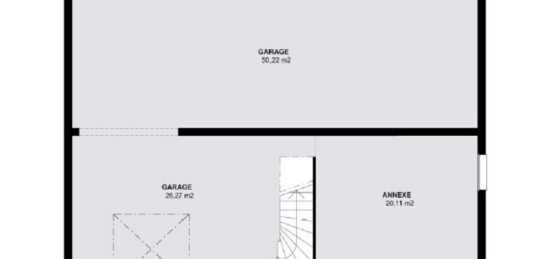 Plan de maison Surface terrain 90 m2 - 4 pièces - 3  chambres -  avec garage 