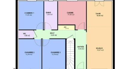 TOPAZE SOUS SOL contemporain 3381-594401_plan-etage.jpg - Maisons Horizon