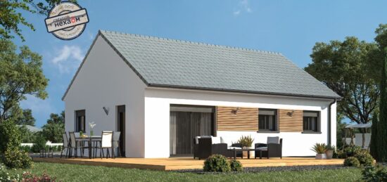 Plan de maison Surface terrain 75 m2 - 4 pièces - 3  chambres -  sans garage 