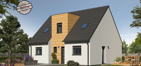 Plan de maison Surface terrain 71 m2 - 3 pièces - 2  chambres -  sans garage 