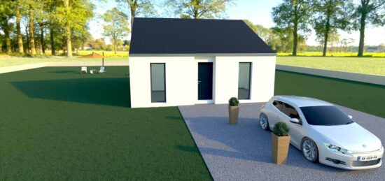 Maison neuve à Pommérieux, Grand Est